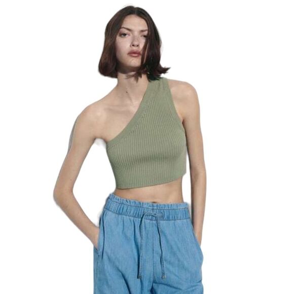 ZARA | Blue | HIGH RISE Z1975 PAPERBAG JEANS - Picture 5 of 9